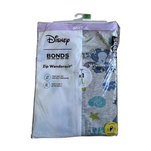 Bonds Grey Zip Wondersuit with Blue & Teal Sea Character Print